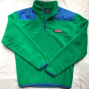 Vineyard Vines Women’s Green Fleece Pullover XS